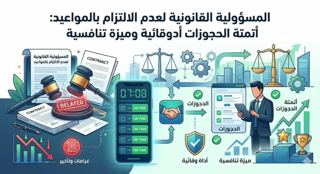 المسؤولية القانونية عن تأخير المواعيد التجارية