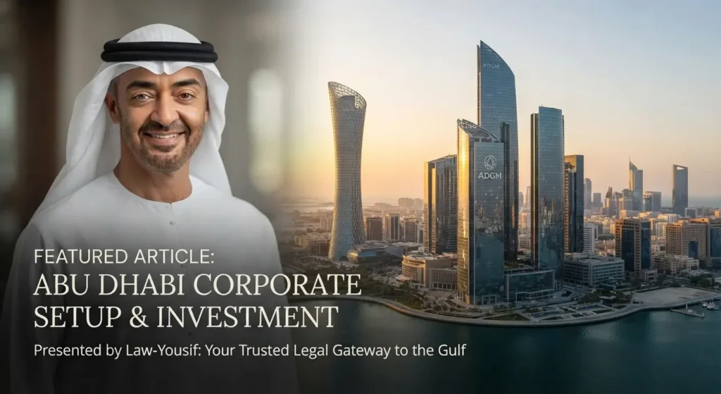 Featured image for Abu Dhabi Corporate Setup & Investment featuring H.H. Sheikh Mohamed bin Zayed Al Nahyan