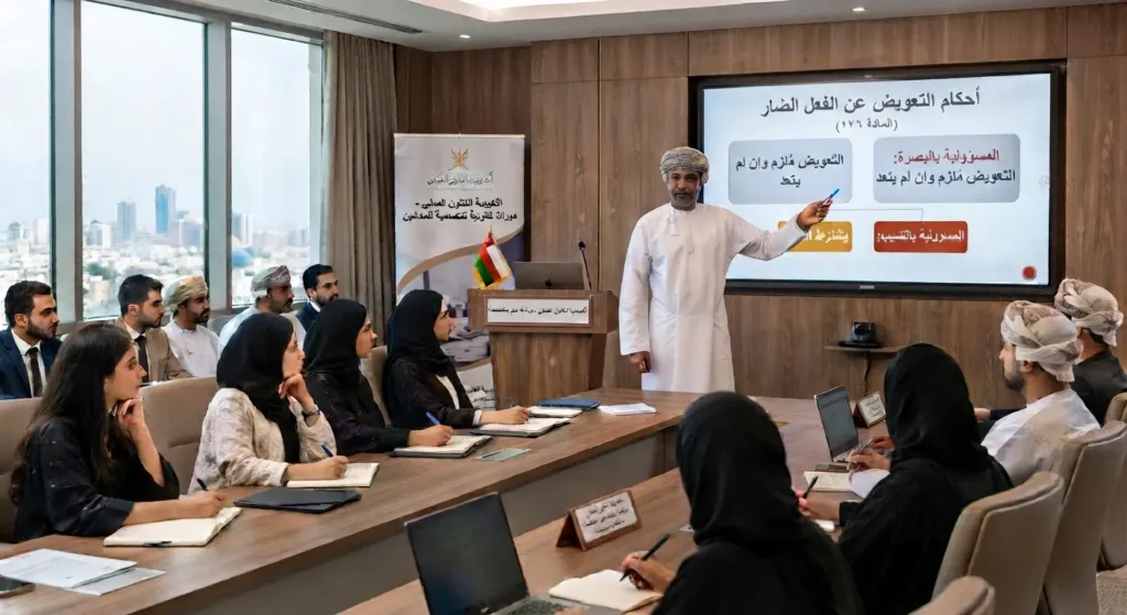 ورشة عمل تدريبية حول أحكام التعويض عن الفعل الضار في القانون المدني العُماني