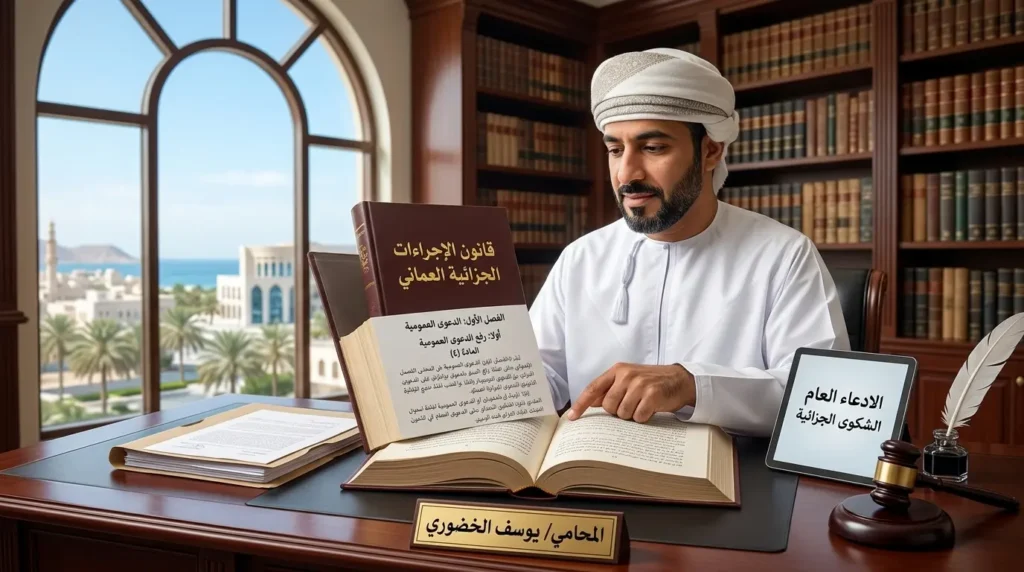 رفع الدعوى العمومية في قانون الإجراءات الجزائية العماني - المحامي يوسف الخضوري
